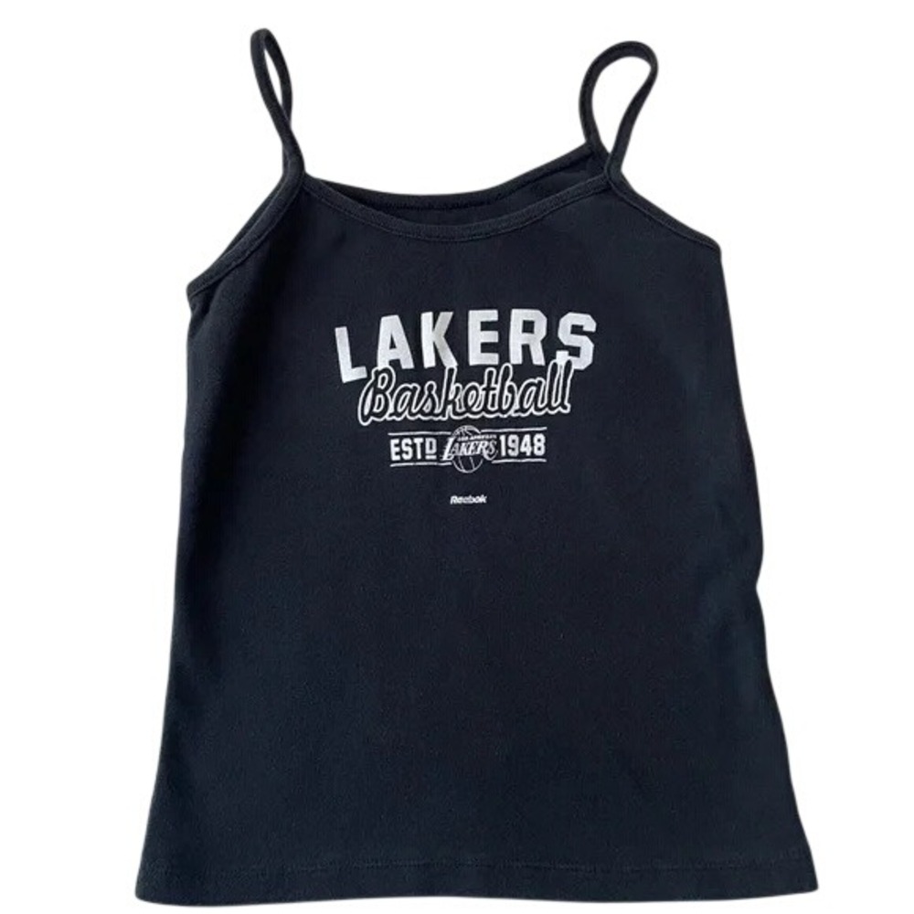 Lakers Vintage‎ Y2K Black Camisole Tank Top, M